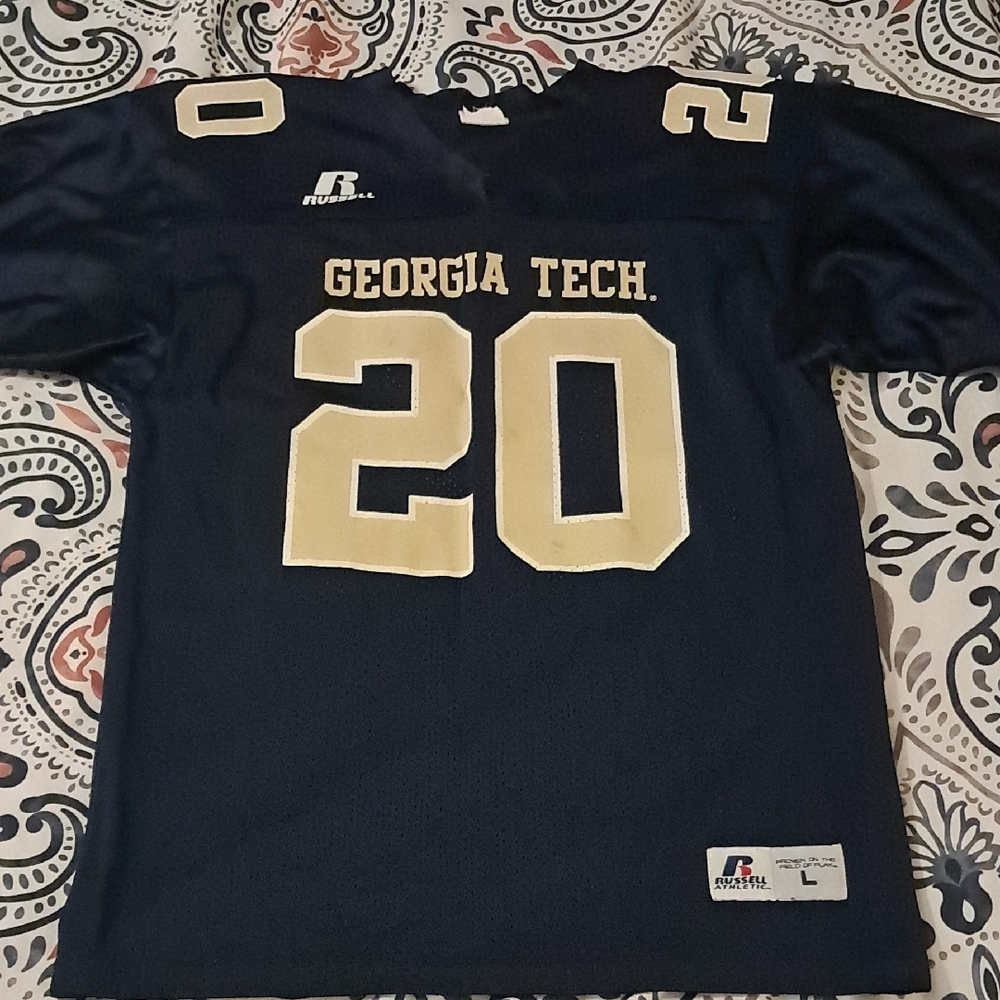 Russell Athletic Navy and Gold Georgia Tech Jersey